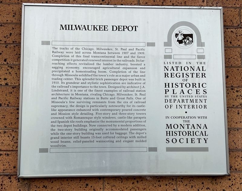 Milwaukee Depot Marker image. Click for full size.