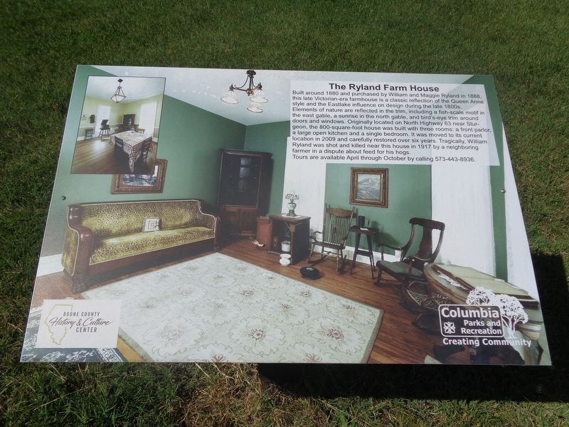 The Ryland Farm House Marker. Click for full size. The Ryland Farm House Marker image. Click for full size.