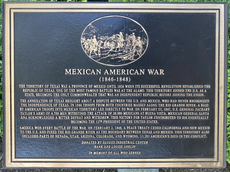 Mexican American War Marker image. Click for full size.