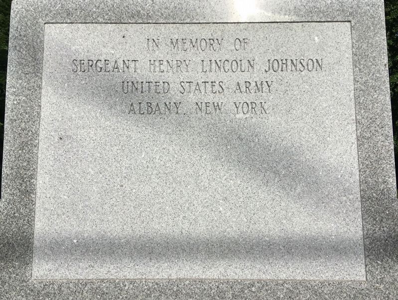 Henry Johnson Memorial Detail - Top Panel. Click for full size. Henry Johnson Memorial Detail - Top Panel image. Click for full size.