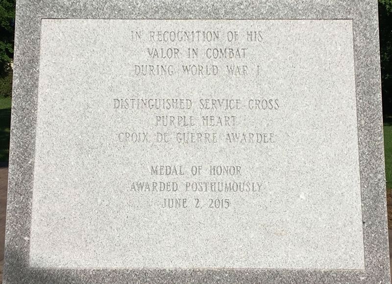 Henry Johnson Memorial Detail - Middle Panel. Click for full size. Henry Johnson Memorial Detail - Middle Panel image. Click for full size.