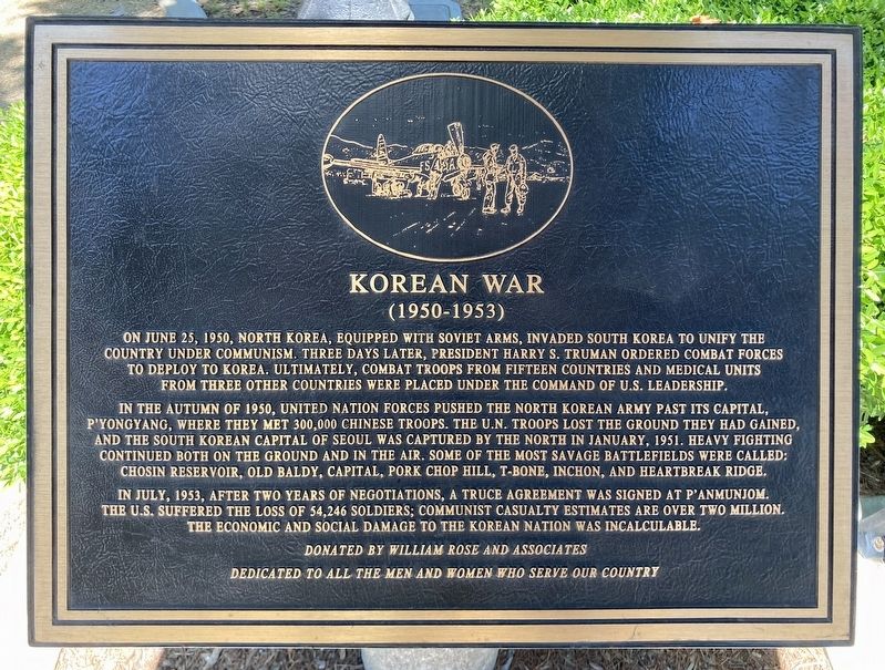 Korean War Marker. Click for full size. Korean War Marker image. Click for full size.