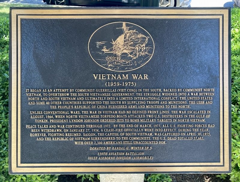 Vietnam War Marker image. Click for full size.