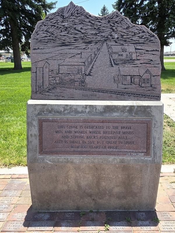 Ault Centennial Marker. Click for full size. Ault Centennial Marker image. Click for full size.
