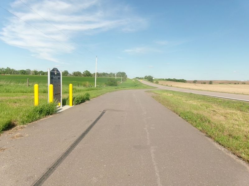 Distance View of Mitchell And Ketchum Homesteads Marker image. Click for full size.