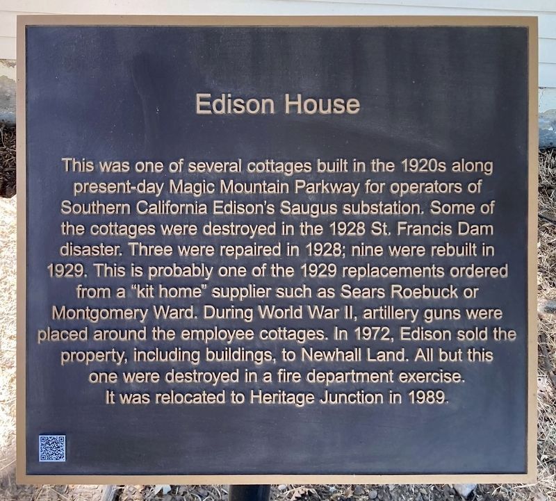 Edison House Marker. Click for full size. Edison House Marker image. Click for full size.