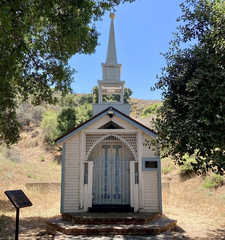 Ramona Chapel and Marker image. Click for full size.