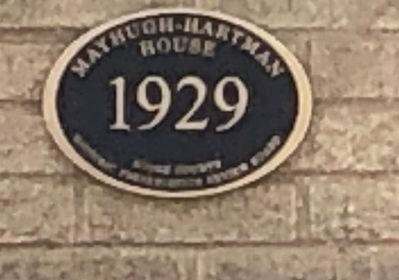 Mayhugh-Hartman House Marker. Click for full size. Mayhugh-Hartman House Marker image. Click for full size.