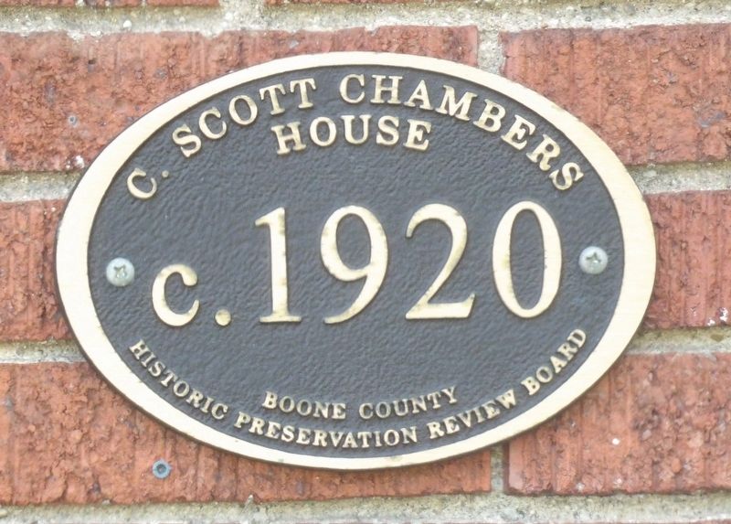 C. Scott Chambers House Marker. Click for full size. C. Scott Chambers House Marker image. Click for full size.