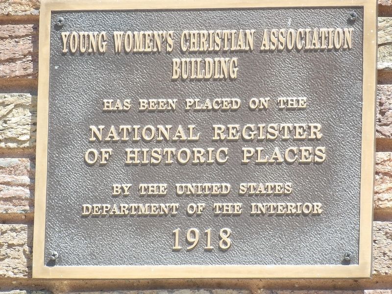Young Women's Christian Association Building Marker image. Click for full size.