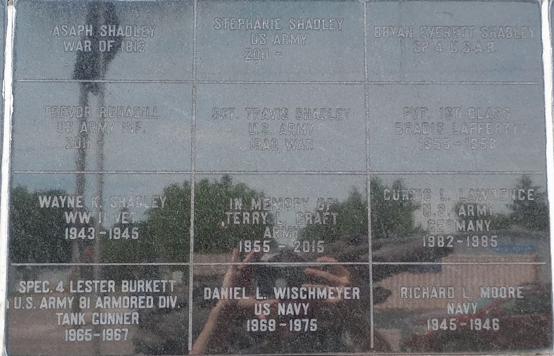 Alger-Marion Township Veterans Wall Memorial. Click for full size. Alger-Marion Township Veterans Wall Memorial image. Click for full size.