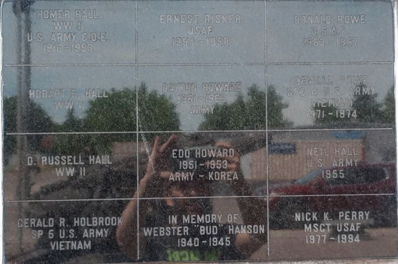 Alger-Marion Township Veterans Wall Memorial. Click for full size. Alger-Marion Township Veterans Wall Memorial image. Click for full size.