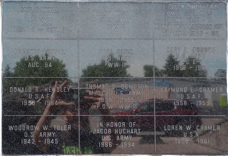 Alger-Marion Township Veterans Wall Memorial. Click for full size. Alger-Marion Township Veterans Wall Memorial image. Click for full size.