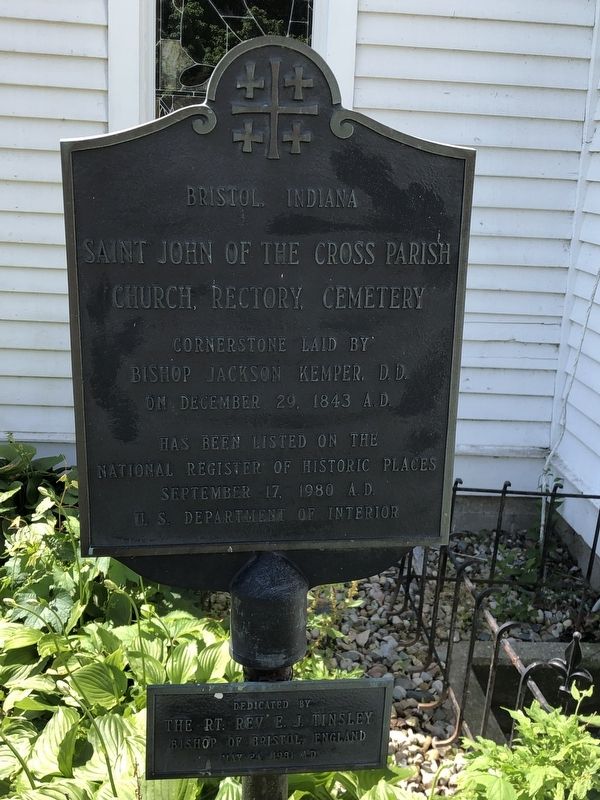Saint John of the Cross Parish Church, Rectory, Cemetery Marker. Click for full size. Saint John of the Cross Parish Church, Rectory, Cemetery Marker image. Click for full size.