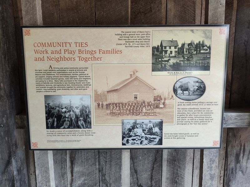 Community Ties Marker. Click for full size. Community Ties Marker image. Click for full size.