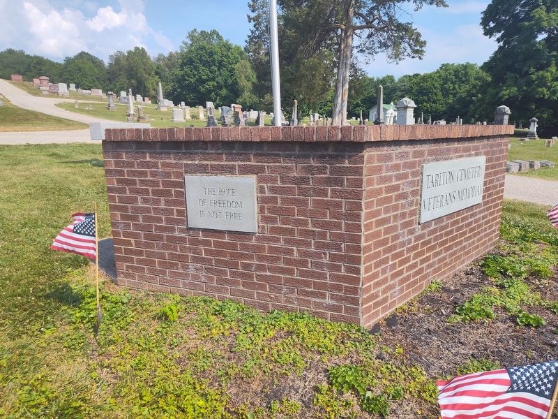 Tarlton Cemetery Veterans Memorial. Click for full size. Tarlton Cemetery Veterans Memorial image. Click for full size.