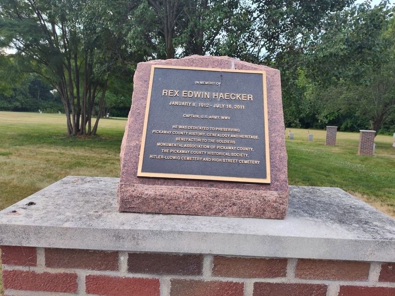 Rex Edwin Haecker Marker image. Click for full size.