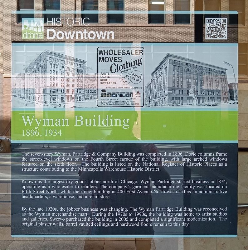 Wyman Building Marker. Click for full size. Wyman Building Marker image. Click for full size.