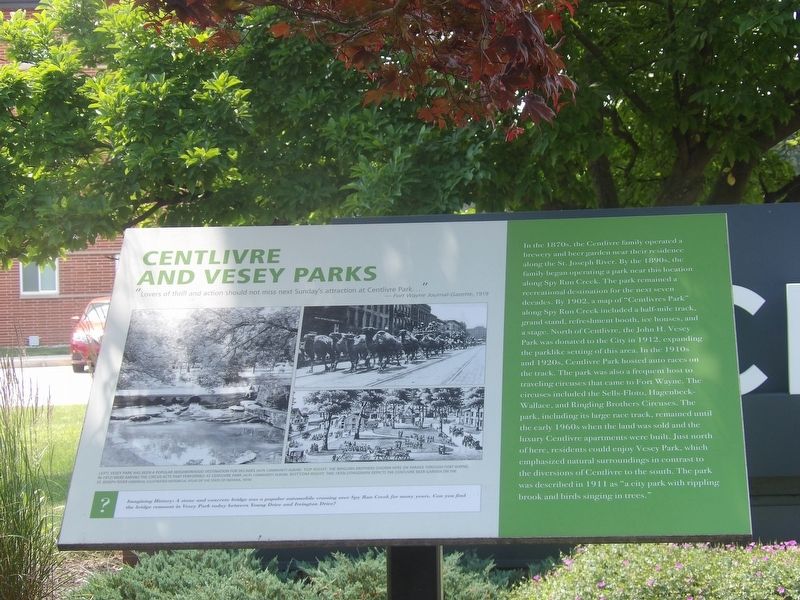 Centlivre and Vesey Parks Marker. Click for full size. Centlivre and Vesey Parks Marker image. Click for full size.