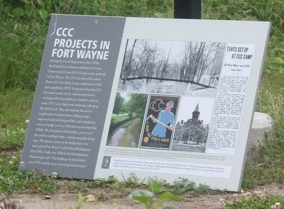 CCC Projects in Fort Wayne Marker image. Click for full size.