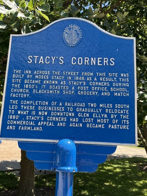 Stacy's Corners Marker. Click for full size. Stacy's Corners Marker image. Click for full size.