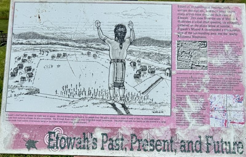 Etowah’s Past, Present, and Future Marker. Click for full size. Etowah’s Past, Present, and Future Marker image. Click for full size.