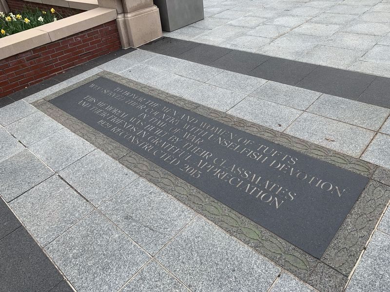 To Honor The Men And Women Of Tufts Marker image. Click for full size.