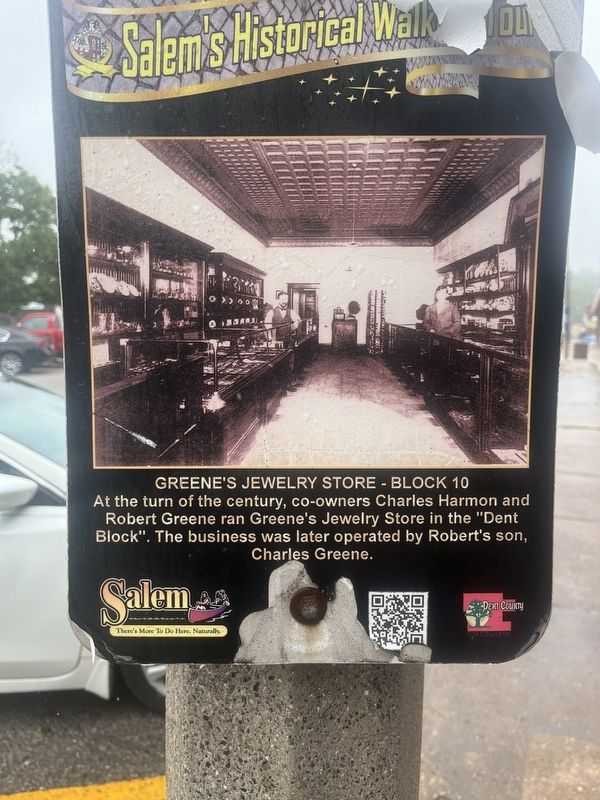 Greene's Jewelry Store Marker image. Click for full size.
