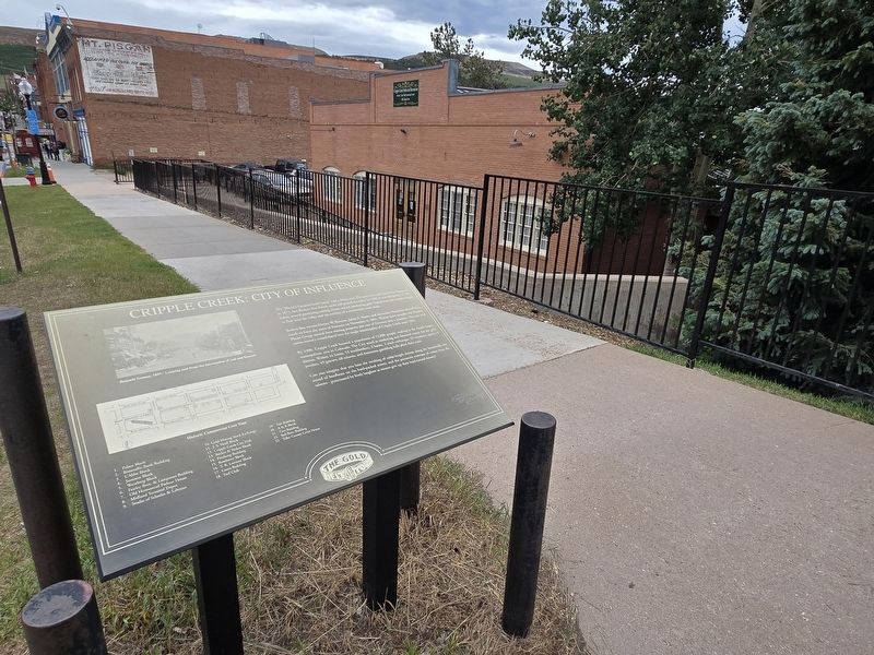 Cripple Creek: City of Influence Marker image. Click for full size.