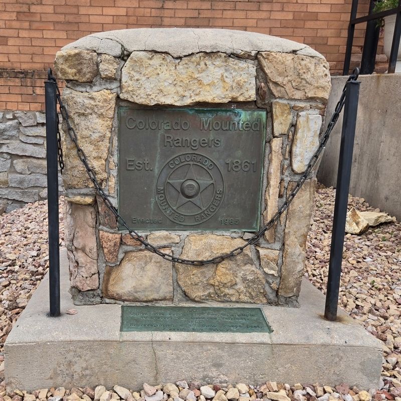 Colorado Mounted Rangers memorial image. Click for full size.