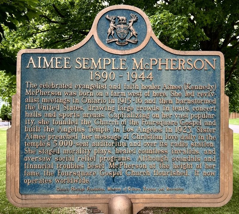 Aimee Semple McPherson Marker image. Click for full size.