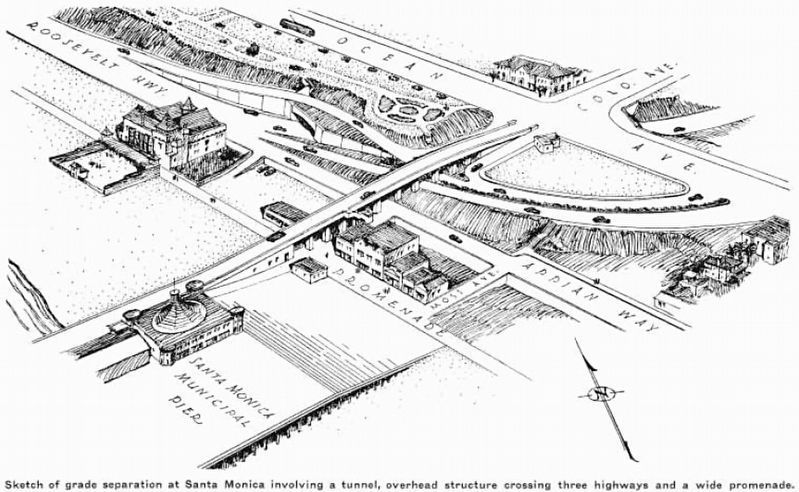 Drawing of Pier Bridge - 1939. Click for full size. Drawing of Pier Bridge - 1939 image. Click for full size.