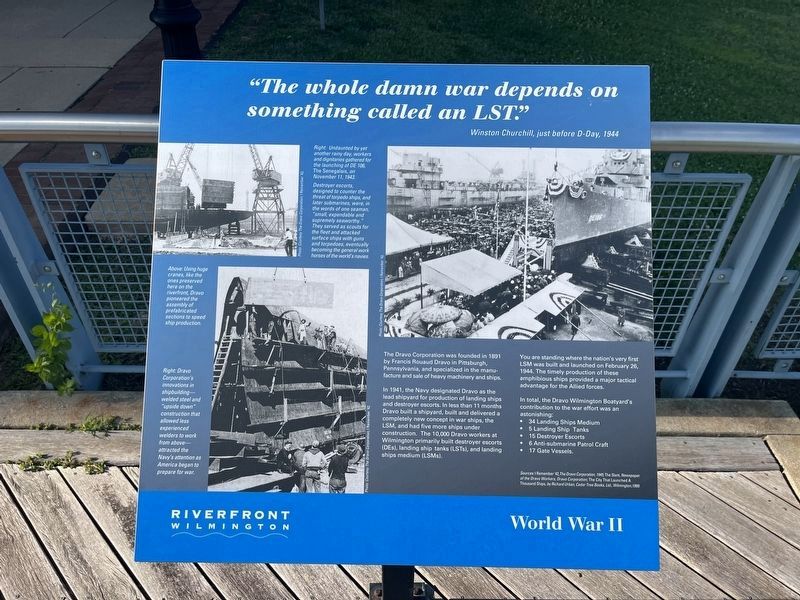 World War II Marker. Click for full size. World War II Marker image. Click for full size.