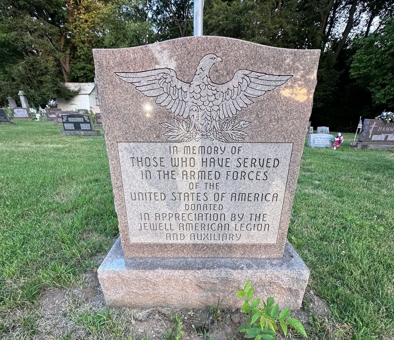 Independence Cemetery Veterans Memorial Marker. Click for full size. Independence Cemetery Veterans Memorial Marker image. Click for full size.