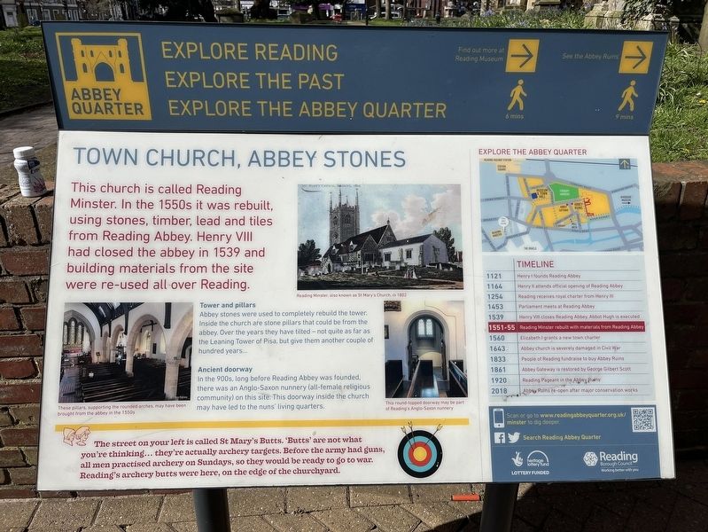 Town Church, Abbey Stones Marker. Click for full size. Town Church, Abbey Stones Marker image. Click for full size.