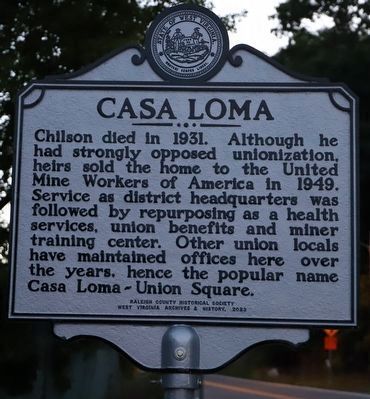 Casa Loma Marker Reverse. Click for full size. Casa Loma Marker Reverse image. Click for full size.