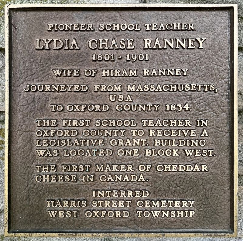 Lydia Chase Ranney Marker image. Click for full size.