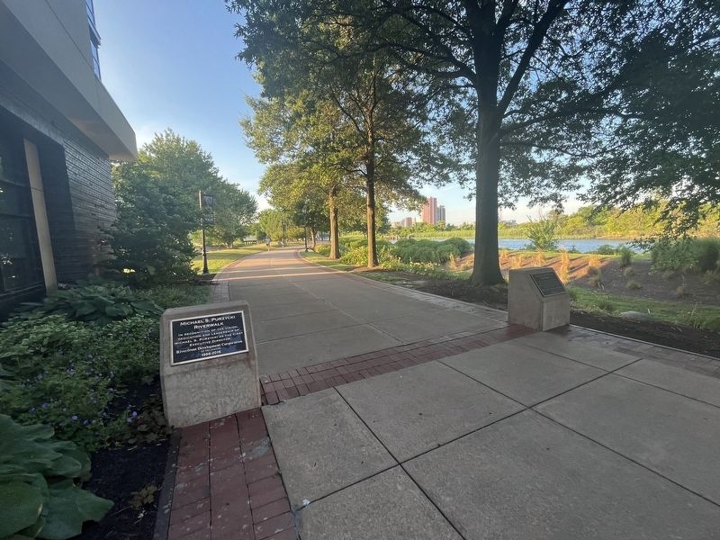 Michael S. Purzycki Riverwalk Marker. Click for full size. Michael S. Purzycki Riverwalk Marker image. Click for full size.
