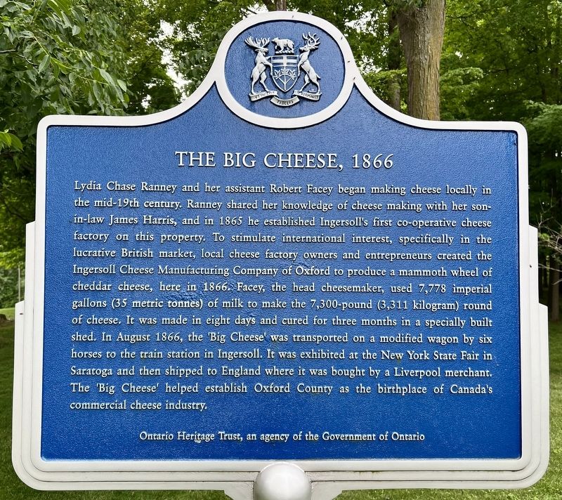 The Big Cheese, 1866 Marker image. Click for full size.