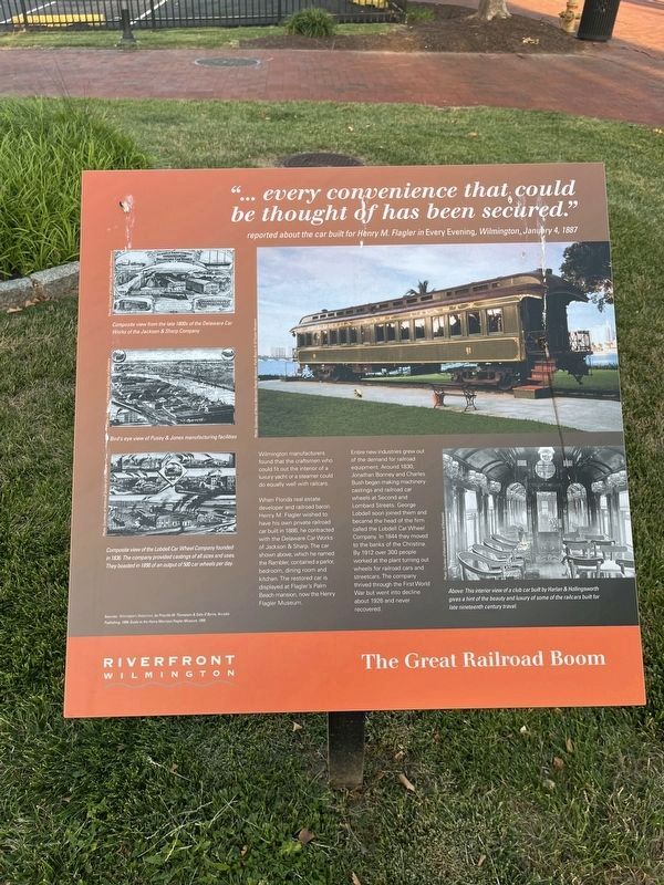 The Great Railroad Boom Marker image. Click for full size.