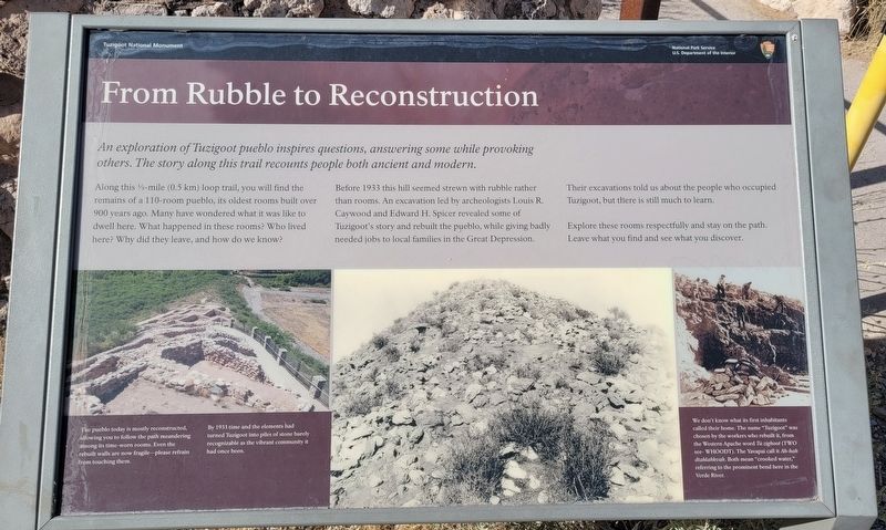 From Rubble to Reconstruction Marker. Click for full size. From Rubble to Reconstruction Marker image. Click for full size.