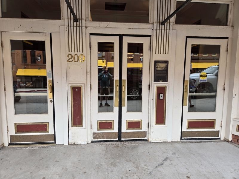 Carr Building 1896 Marker by the double door entrance image. Click for full size.