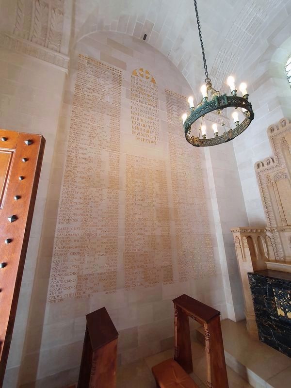 Oisne-Aisne American Memorial Chapel interior. Click for full size. Oisne-Aisne American Memorial Chapel interior image. Click for full size.
