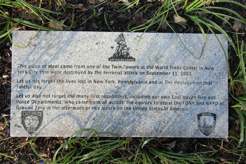 9/11 Memorial Marker. Click for full size. 9/11 Memorial Marker image. Click for full size.