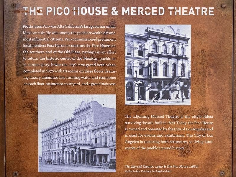 Pico House & Merced Theatre image. Click for full size.