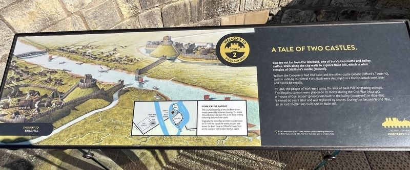 A Tale of Two Castles Marker image. Click for full size.