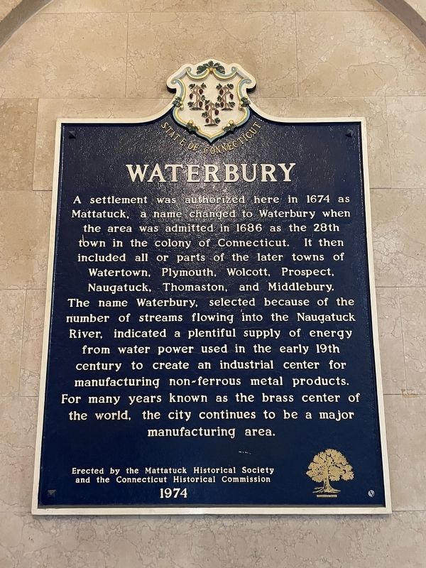 Waterbury Marker image. Click for full size.