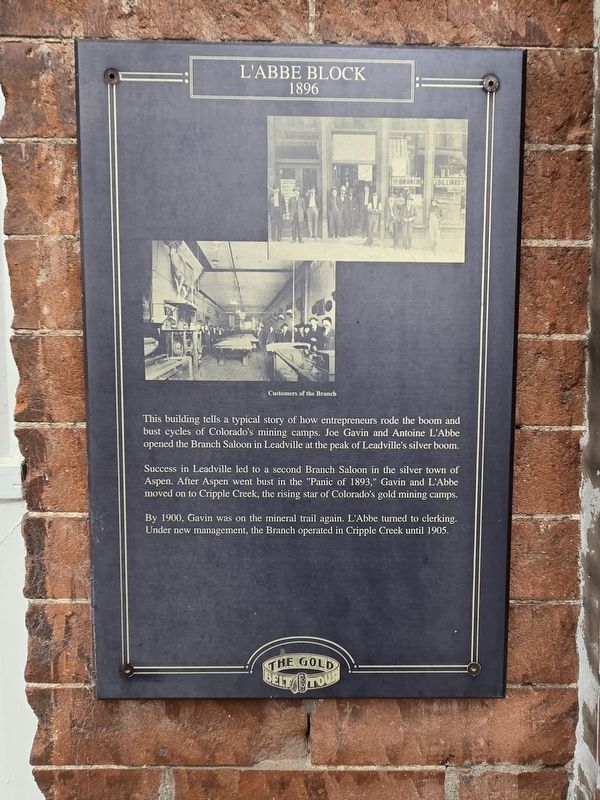 L'Abbe Block Marker. Click for full size. L'Abbe Block Marker image. Click for full size.