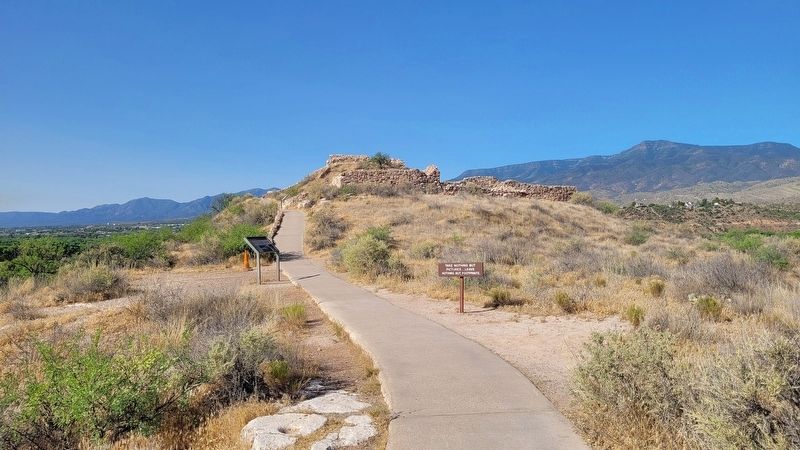 The view of the ruins and Marker image. Click for full size.
