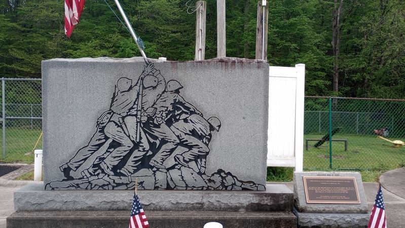 First raising of the U.S. Flag over Mount Suribachi, Iwo Jima Marker. Click for full size. First raising of the U.S. Flag over Mount Suribachi, Iwo Jima Marker image. Click for full size.